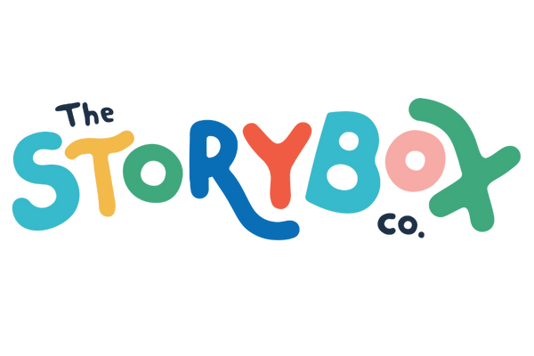 Colorful logo of The Storybox Co. on a white background
